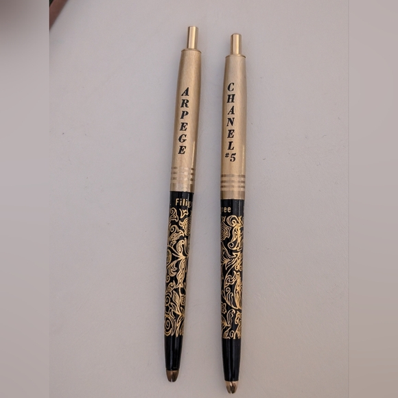 Vintage Chanel No. 5 & Arpege 14kt. Perfumed Writing Pens - Picture 3 of 6